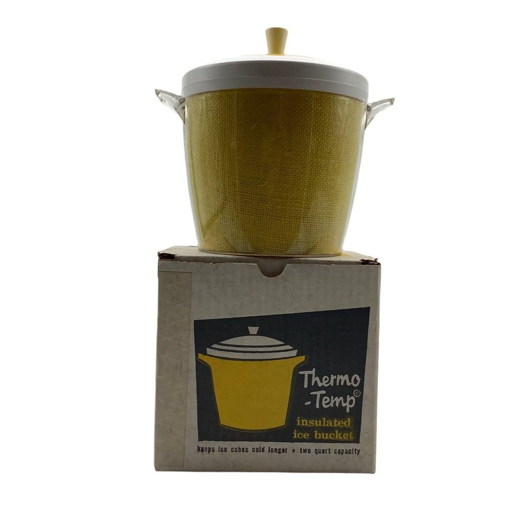 Thermo-Temp Gold Insulated Ice Bucket, In Original Box